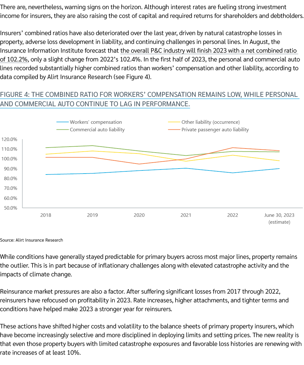 There are, nevertheless, warning signs on the horizon. Although interest rates are fueling strong investment income f...